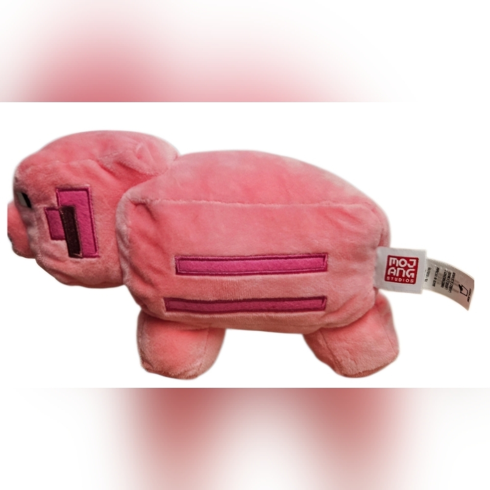 Minecraft Pig Plush Stuffed Animal Pink Mattel Mojang Studios Collectible Toy - Picture 3 of 11